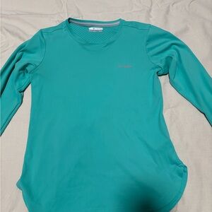 Columbia Teal Long Sleeve Shirt